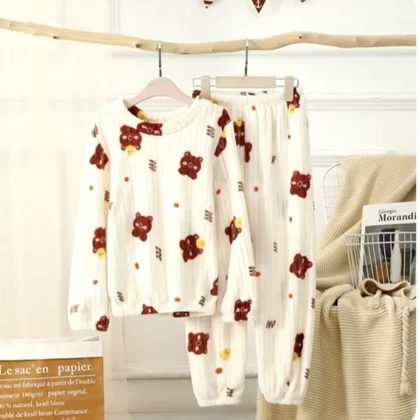 ست راحتی زنانه تدی حوله ای خرسی