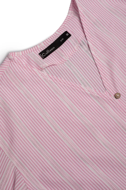 شومیز جلو گره دار نخی - 3161