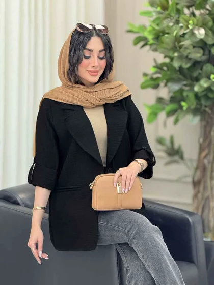 مانتو دو دکمه شیما