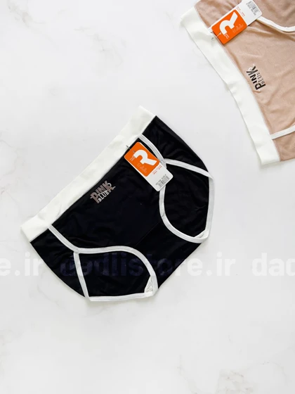 شورت اسلیپ نخ پنبه کمر لیزری نوشته Pink Blue