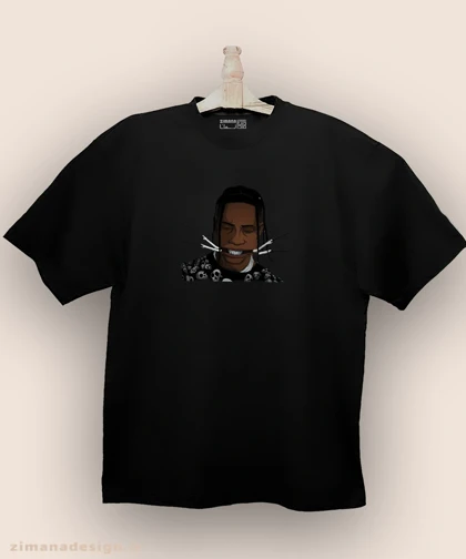 تیشرت لش مردانه و زنانه طرح تراویس اسکات کد 945