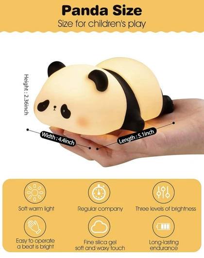 چراغ خواب سیلیکونی پاندا و خوک668