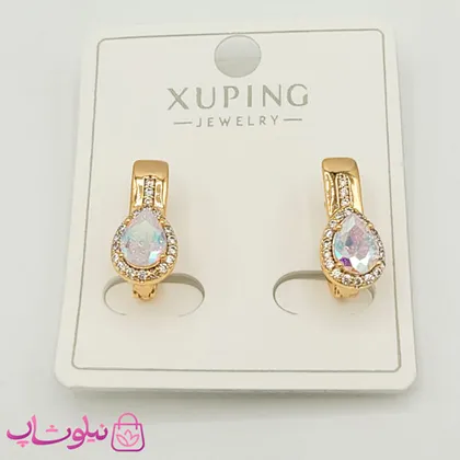گوشواره ژوپینگ با کریستال سواروسکی اشکی