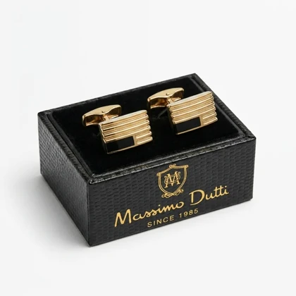دکمه سردست لاکچری طرح مستطیل تراش دار برند Massimo Dutti