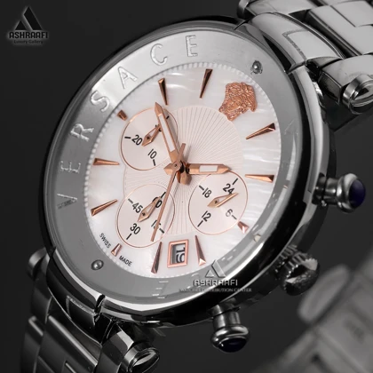 ساعت ورساچه صفحه صدفی Versace Two Tone Revive SR-02