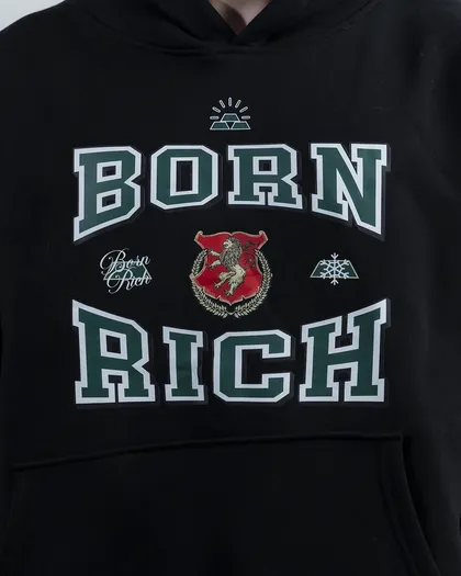 هودی مدل LION مشکی برند بورن ریچ bornrich