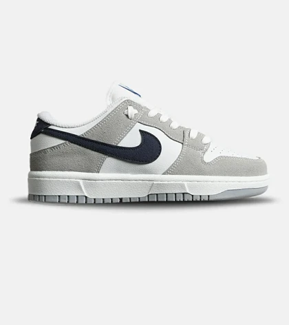 کفش مردانه و زنانه سفید طوسی سرمه ای 1 NIKE Jordan مدل 8148