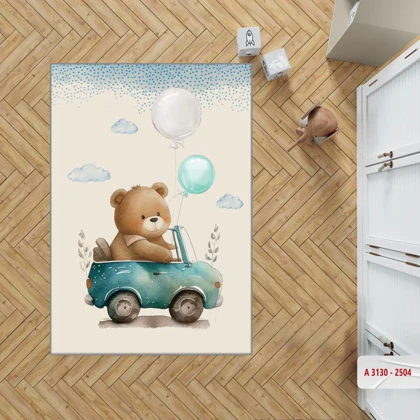 فرشینه اتاق کودک برند مینوریا کیدز طرح خرس کد p-192