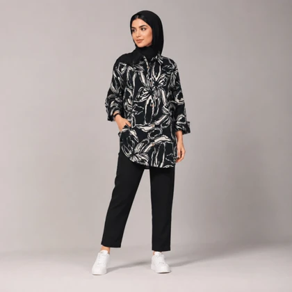 مانتو زنانه کراش کاملس نیلوفر