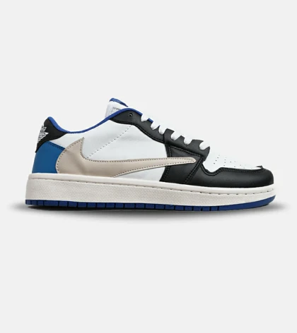 کفش کتانی مردانه کرم سفید مشکی NIKE travis scott