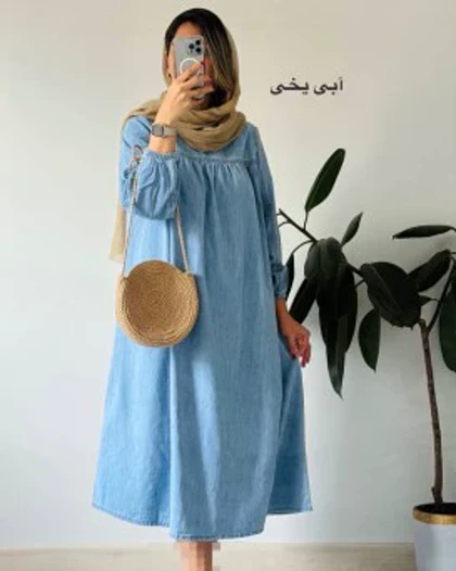 پیراهن جین پارچه ترک