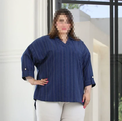 شومیز سایز بزرگ مدل یاس