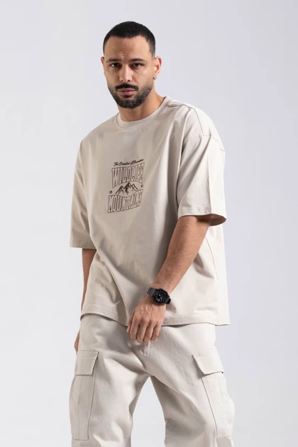 تیشرت باکسی PULL & BEAR یونیسکس