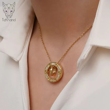 گردنبند سیرکل لاو تیفانی استیل