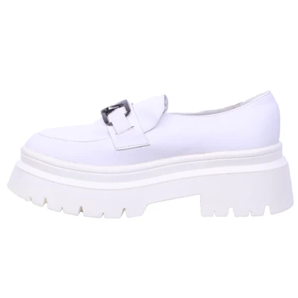 لوفر سفید لژدار زنانه کد 1020