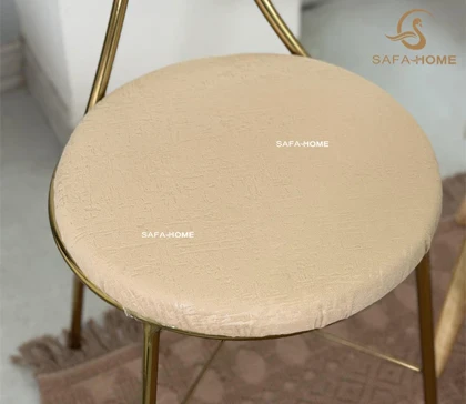 میز چرخ‌خیاطی مدل دوژان پتینه کرم و صندلی پاپیونی