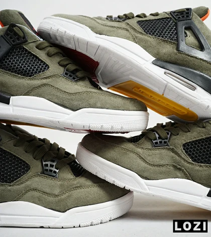 کتانی ساق‌دار مردانه سبز Nike air jordan 4