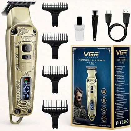 ماشین اصلاح شارژی وی جی آر VGR مدل V-901 بدنه فلزی