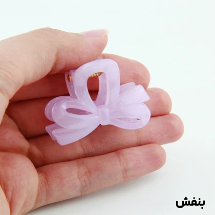 کلیپس دخترانه مدل پاپیون کوچک دو رنگ