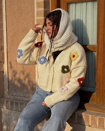 گل دوزی تک بافت