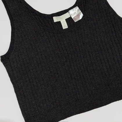 کراپ تاپ بافت زنانه اچ اند ام H&M No. 0933990001