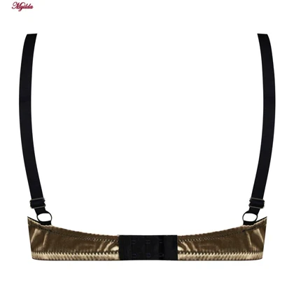 ست شورت و سوتین زنانه فنردار طلایی کارنا رز کد 1035