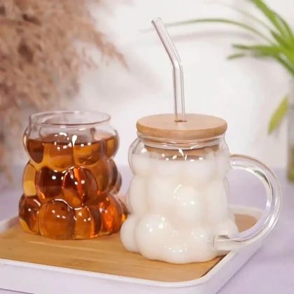 لیوان اسموتی حبابی/ pa97