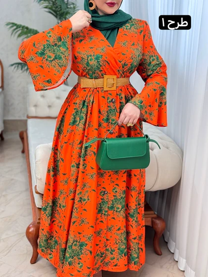 پیراهن فلور خورشید 3075