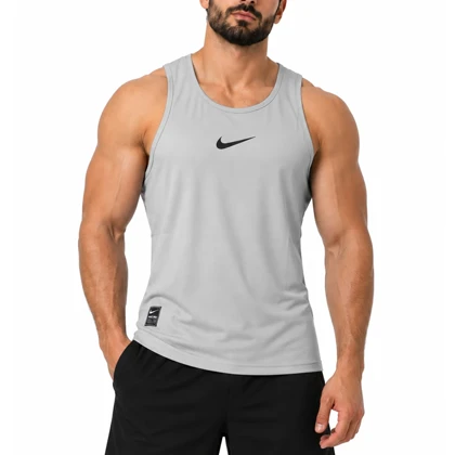 رکابی ورزشی مردانه نایک مدل Dri Fit-YC502 طوسی