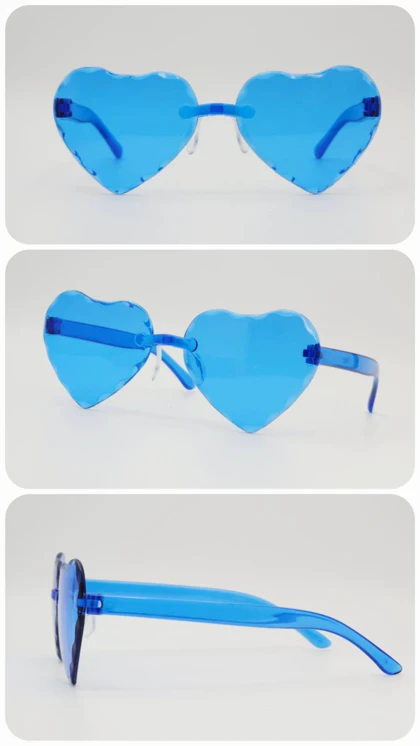 عینک آفتابی بچگانه اسپرت قلبی با شیشه‌های ضد اشعه UV