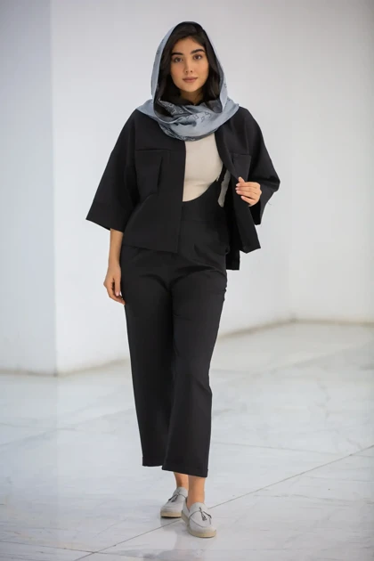 شلوار زنانه دو دکمه دو سگک