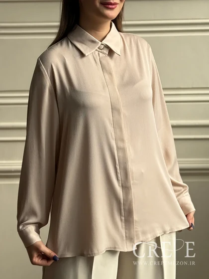 شومیز دکمه مخفی جولیا