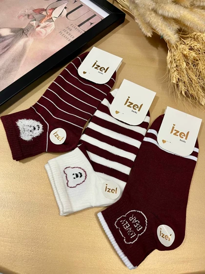 جوراب نیم ساق خرسی چری