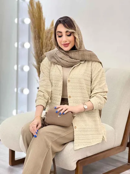 شومیز جلو دکمه گیسو