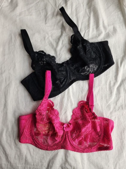 سوتین تک دانتل و پرلون فنردار مدل Romelica برند SHANDERMAN کد: 2415