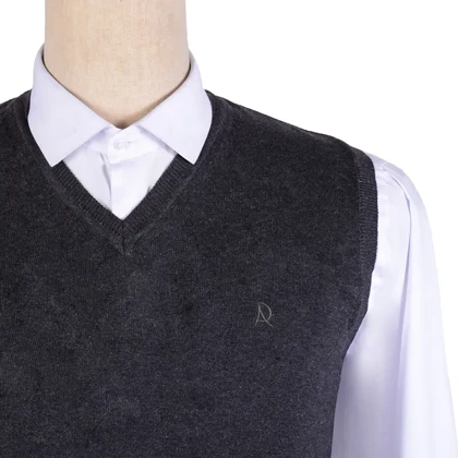 ژیله بافت مردانه یقه هفت ذغالی