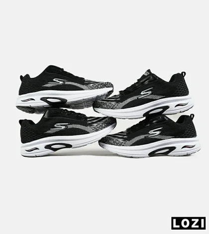 کفش کتانی طبی ورزشی مشکی طوسی SKECHERS archfit