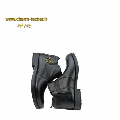 نیم بوت بزرگ پا مردانه چرم طبیعی