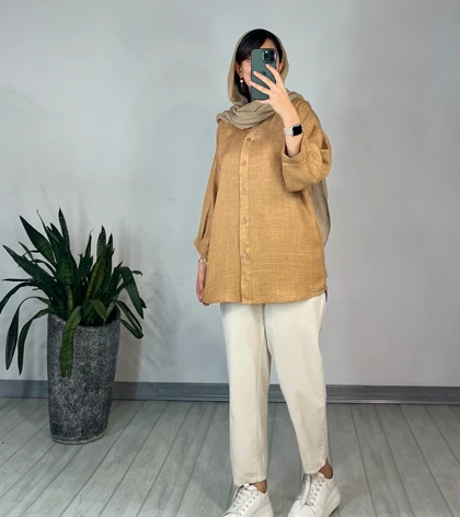 شلوار لینن مام استایل(ایراد دار)