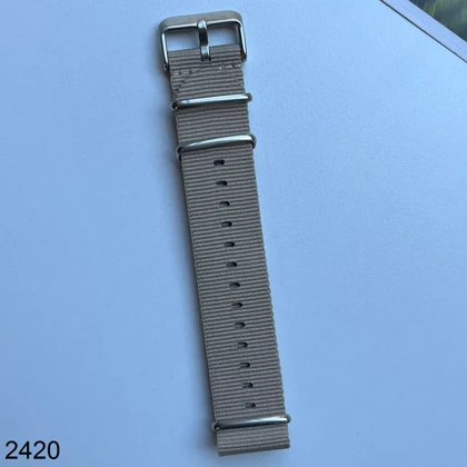 بند نیتو برزنتی کرم(خاکی) سایز 24mm کد 2420