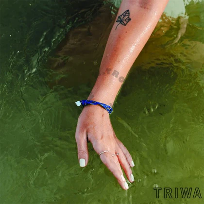 دستبند زنانه و مردانه تریوا (TRIWA) مدل Ocean Plastic Deep Blue