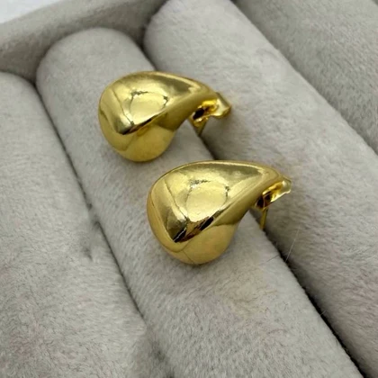 گوشواره مدل اشک در دو رنگ