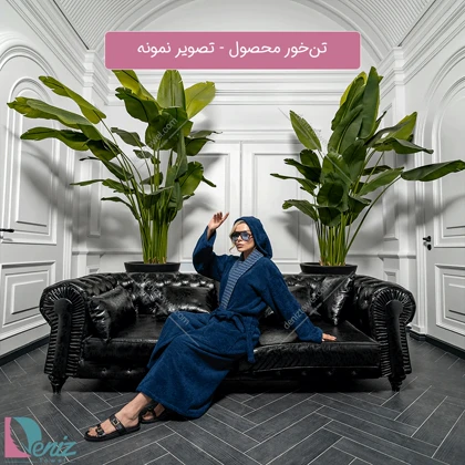 حوله تن پوش پیچازی رنگ نقرابی
