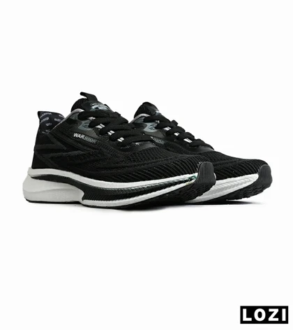 کفش کتانی مردانه و زنانه مشکی طوسی GENERIC All Run مدل 7860