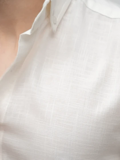 پیراهن لینن سفید کدsh328