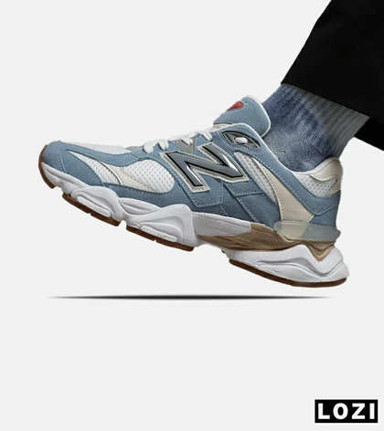 کفش کتانی مردانه آبی سفید NEW BALANCE 9060
