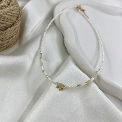 گردنبند زنانه مهره ای مدل تاج تابستانی