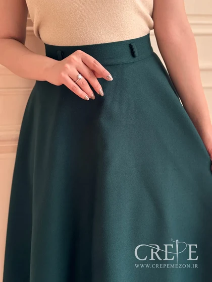 دامن نیم کلوش کشمیر قد 85