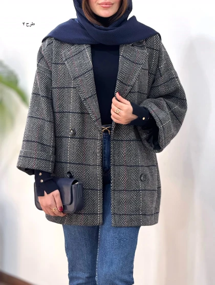 پالتو پشمی آستردار آیسو گلدیس