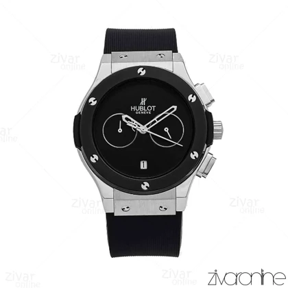 ساعت هابلوت مردانه کلاسیک فیوژن سیلور مشکی صفحه مهندسی 106785